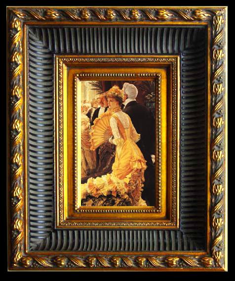 framed  James Tissot The Ball, Ta024-2